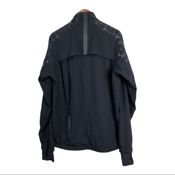 LULULEMON Men’s Black/Grey Lightweight Sprint Jacket size X-Large - Picture 2 of 7